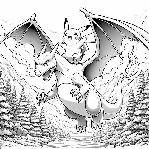 Pikachu und Glurak