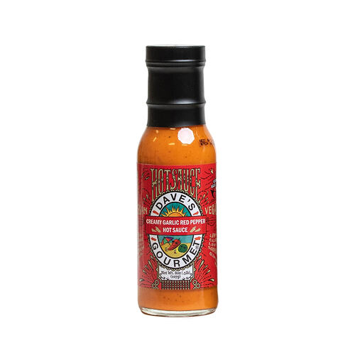 Daves Gourmet Garlic Red Pepper Hot Sauce